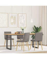Chaises à manger lot de 4 taupe tissu | Mobilier & Déco