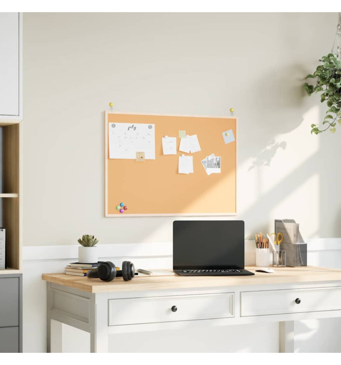Tableau en liège avec cadre bois de pin massif 80x55 cm | Mobilier & Déco