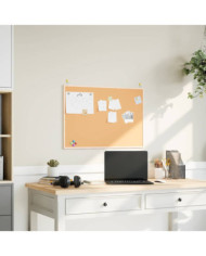 Tableau en liège avec cadre bois de pin massif 80x55 cm | Mobilier & Déco