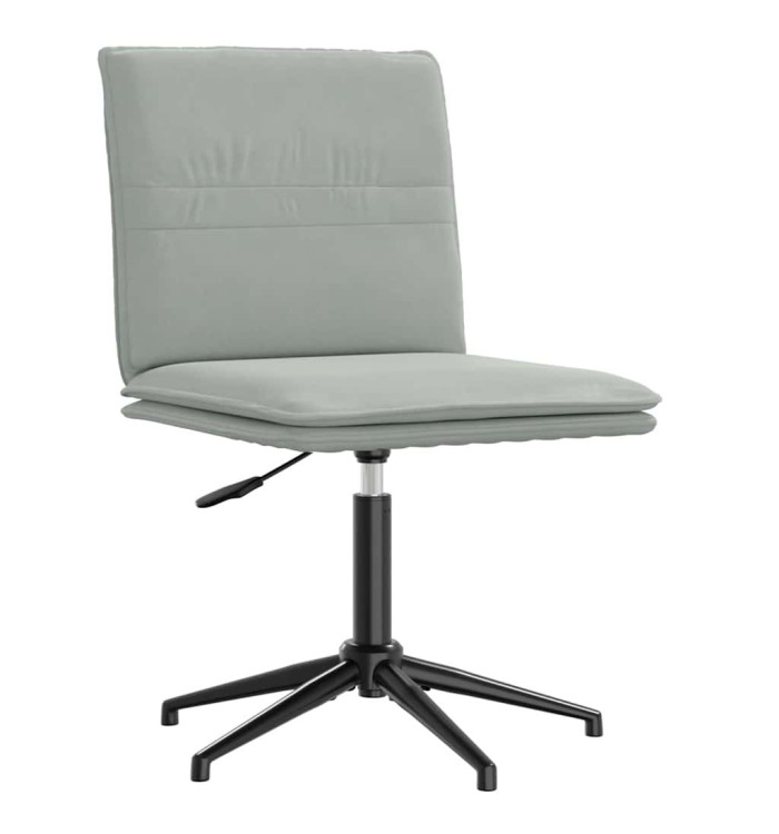 Chaise à manger Gris clair Velours | Mobilier & Déco