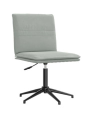 Chaise à manger Gris clair Velours | Mobilier & Déco
