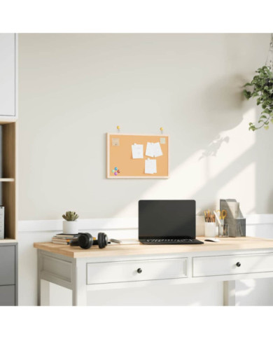 Tableau en liège avec cadre bois de pin massif 40x30 cm | Mobilier & Déco