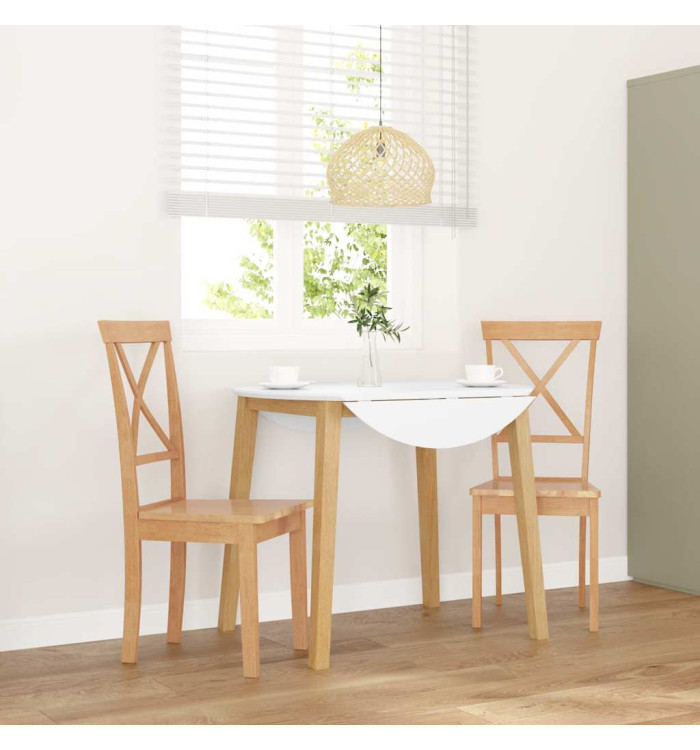 Chaises à manger 2 pcs bois massif caoutchouc | Mobilier & Déco