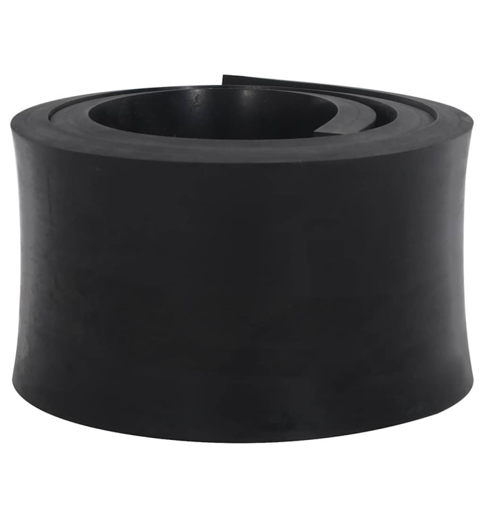 Bordure en caoutchouc de chasse-neige noir 180x15x2 cm | Mobilier & Déco