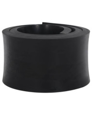 Bordure en caoutchouc de chasse-neige noir 180x15x2 cm | Mobilier & Déco