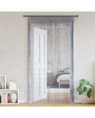 Rideau en fils 2 pcs 140 x 250 cm gris clair | Mobilier & Déco