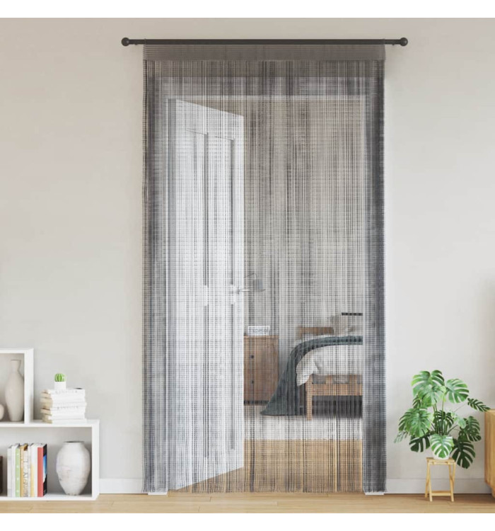 Rideau en fils 2 pcs 140 x 250 cm anthracite | Mobilier & Déco