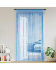 Rideau en fils 2 pcs 140 x 250 cm bleu clair | Mobilier & Déco