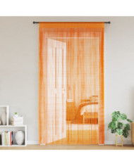 Rideau en fils 2 pcs 140 x 250 cm orange | Mobilier & Déco