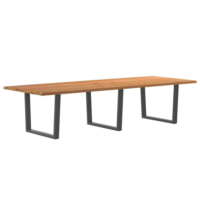  Table à manger et bord vivant 320x120x74cm bois massif de chêne | Mobilier & Déco