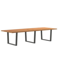  Table à manger et bord vivant 320x120x74cm bois massif de chêne | Mobilier & Déco
