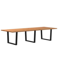 Table à manger 320x120x74 cm bois de chêne massif rectangulaire | Mobilier & Déco