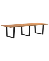  Table à manger et bord vivant 320x120x74cm bois massif de chêne | Mobilier & Déco