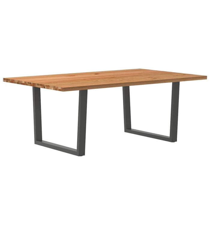 Table à manger 200x120x74 cm bois de chêne massif rectangulaire | Mobilier & Déco