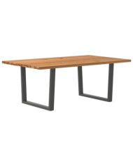 Table à manger 200x120x74 cm bois de chêne massif rectangulaire | Mobilier & Déco