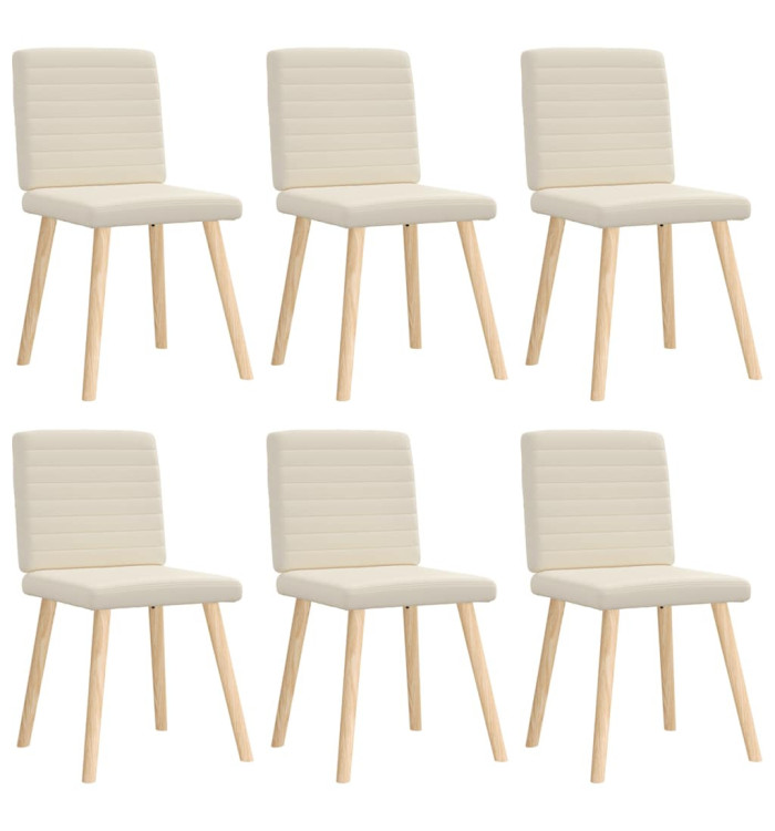 Chaises à manger lot de 6 Lin | Mobilier & Déco