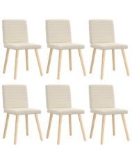 Chaises à manger lot de 6 Lin | Mobilier & Déco