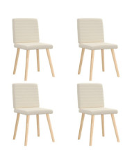 Chaises à manger lot de 4 Lin | Mobilier & Déco