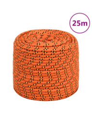 Corde de bateau Orange 8 mm 25 m Polypropylène | Mobilier & Déco