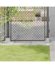 Bases de poteau carrées 4 pcs argent 71x71 mm acier galvanisé | Mobilier & Déco