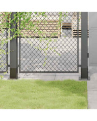 Bases de poteau carrées 12 pcs anthracite 81x81 mm | Mobilier & Déco