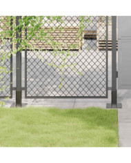 Bases de poteau carrées 12 pcs anthracite 46x46 mm | Mobilier & Déco
