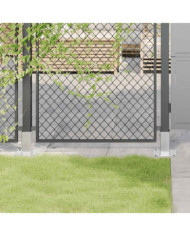 Bases de poteau carrées 4 pcs argent 61x61 mm acier galvanisé | Mobilier & Déco