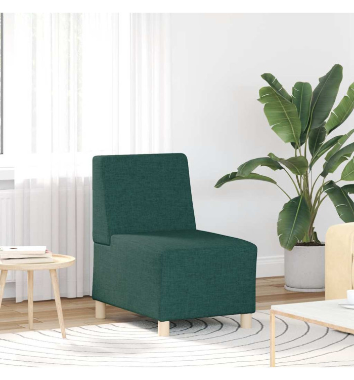 Fauteuil vert foncé 55 cm tissu | Mobilier & Déco