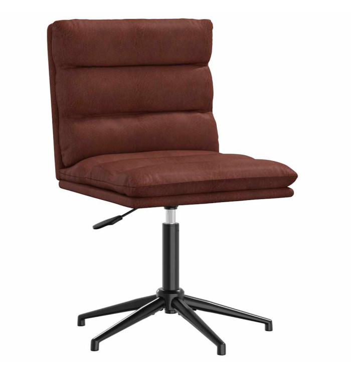 Chaise à manger marron brillant similicuir | Mobilier & Déco