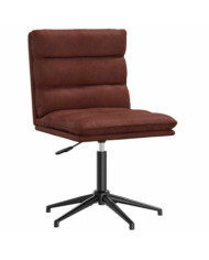 Chaise à manger marron brillant similicuir | Mobilier & Déco