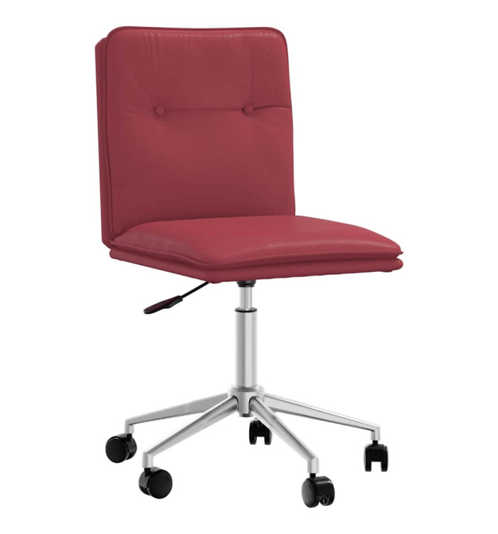 Chaise de salle à manger Rouge bordeaux Similicuir | Mobilier & Déco