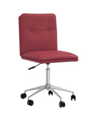 Chaise de salle à manger Rouge bordeaux Similicuir | Mobilier & Déco