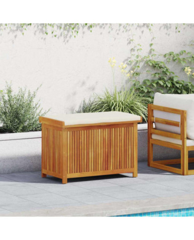 Boîte à coussins d'extérieur 90x50x60,5 cm bois massif d'acacia | Mobilier & Déco