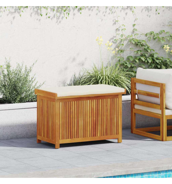 Boîte à coussins d'extérieur 90x50x60,5 cm bois massif d'acacia | Mobilier & Déco