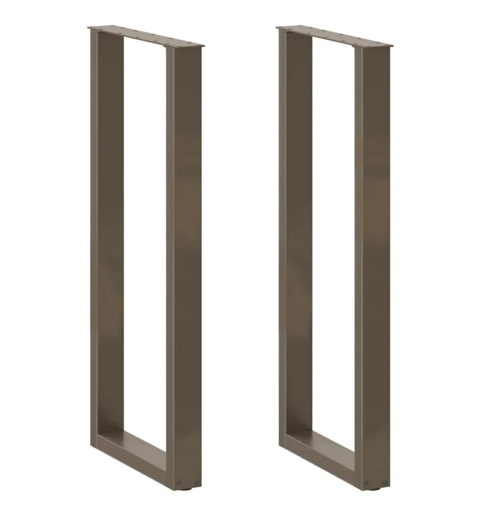 Pieds de table basse forme de U 2 pcs 50x(110-111) cm acier | Mobilier & Déco