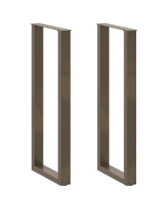 Pieds de table basse forme de U 2 pcs 50x(110-111) cm acier | Mobilier & Déco