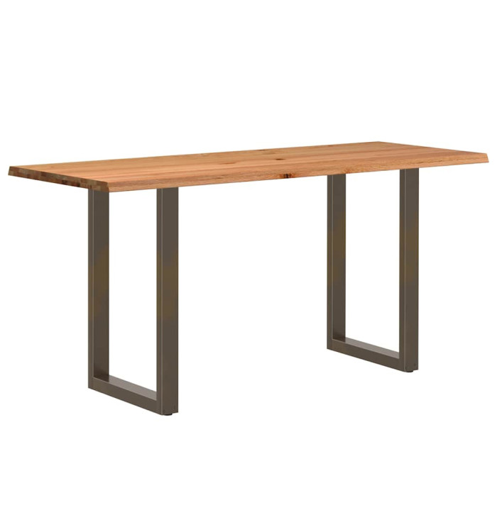 Table de bar bord dynamique bois de chêne massif rectangulaire | Mobilier & Déco