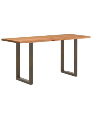 Table de bar bord dynamique bois de chêne massif rectangulaire | Mobilier & Déco