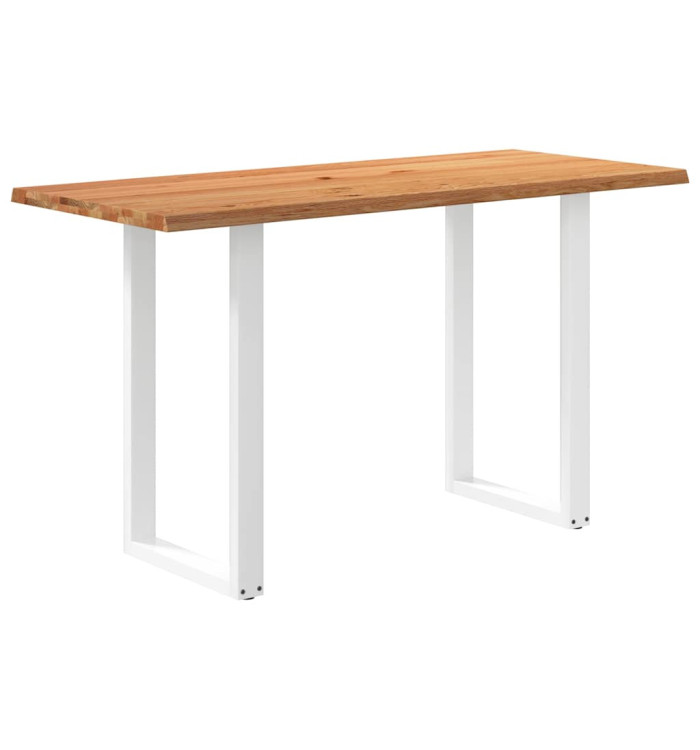 Table de bar marron clair bois de chêne massif rectangulaire | Mobilier & Déco