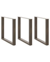 Pieds de table à manger forme de U 2 pcs 80x(72-73) cm acier | Mobilier & Déco