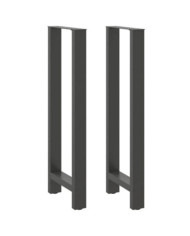 Pieds de table basse anthracite 2 pcs 50x(110-111) cm acier | Mobilier & Déco