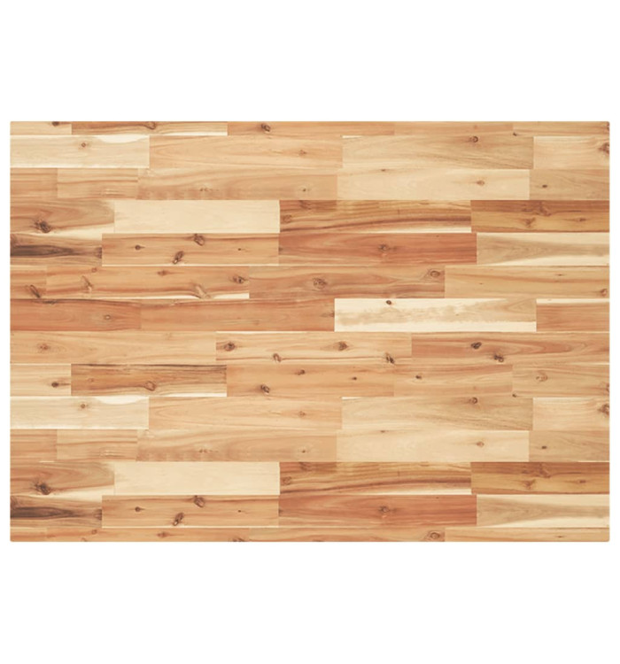 Dessus de bureau fini à l'huile 80x70x4cm bois d'acacia massif | Mobilier & Déco