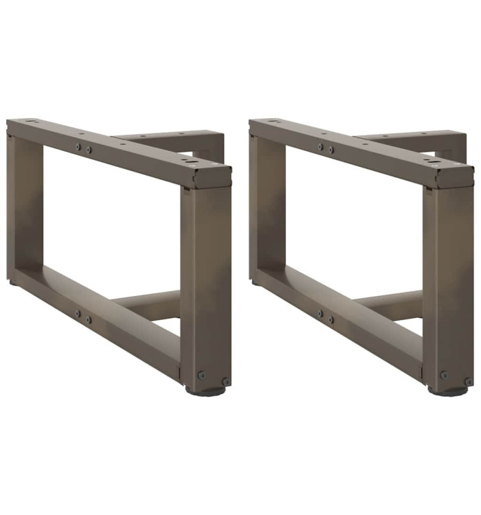 Pieds de table basse forme de T 2 pcs acier 70x25x(30-31)cm | Mobilier & Déco
