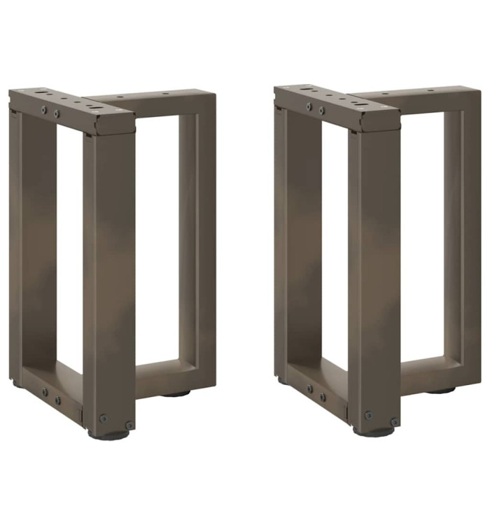 Pieds de table basse forme de T 2 pcs acier 38x25x(42-43)cm | Mobilier & Déco