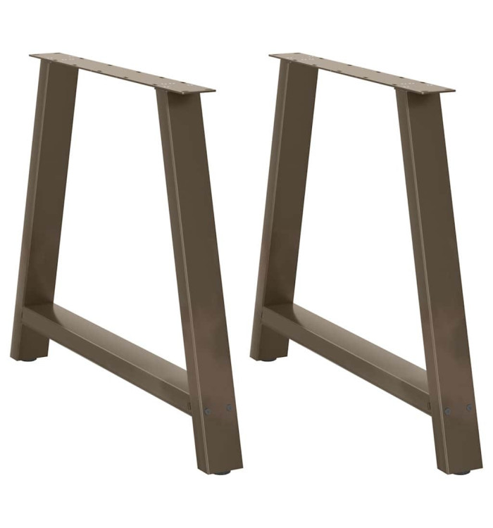 Pieds de table basse forme de A 2 pcs 90x(72-73) cm acier | Mobilier & Déco