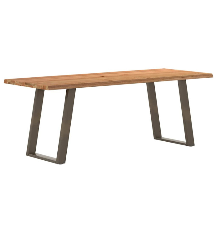 Table à manger et bord naturel bois massif chêne rectangulaire | Mobilier & Déco