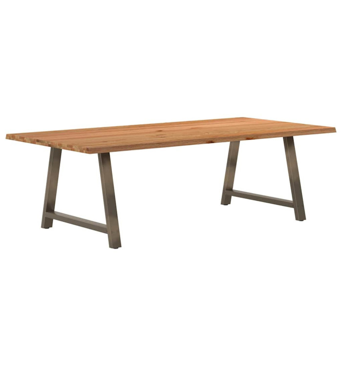Table à manger et bord naturel bois massif chêne rectangulaire | Mobilier & Déco