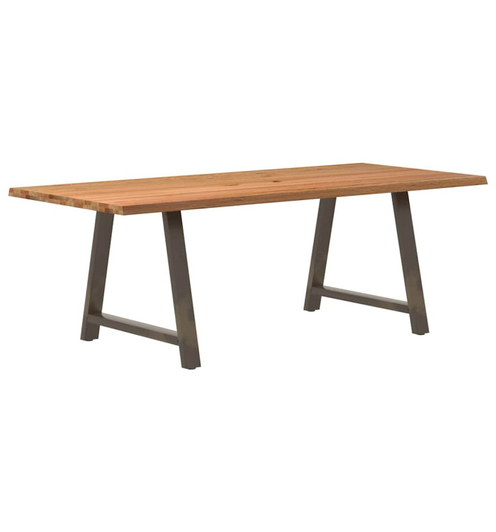 Table à manger et bord naturel bois massif chêne rectangulaire | Mobilier & Déco