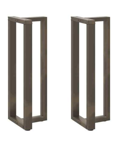 Pieds de table de bar forme de T 2 pcs 50x35x(110-111) cm acier | Mobilier & Déco