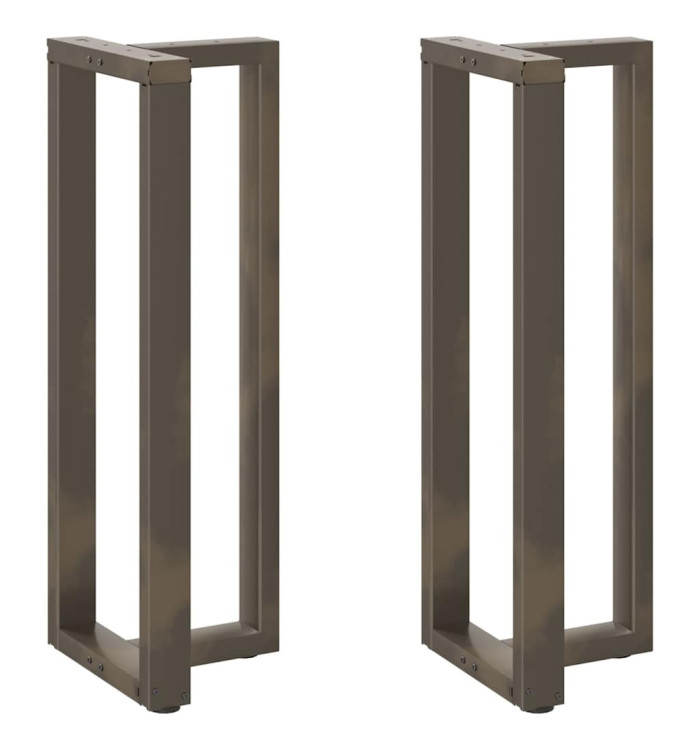 Pieds de table de bar forme de T 2 pcs 50x35x(110-111) cm acier | Mobilier & Déco